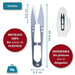 Mini Tijeras para defoliado de Bonsáis 105 mm Inoxidables