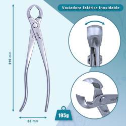 Zefiru | Vaciadora de corte esférico para Bonsáis 210 mm Inoxidables