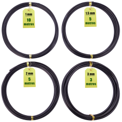 Alambre bonsai aluminio (negro)